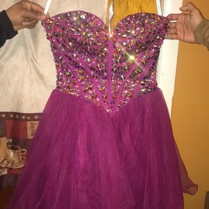 Purple prom dress